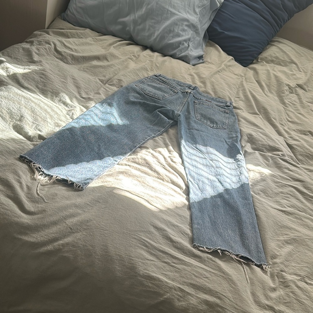 rustler blue jeans